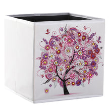 Load image into Gallery viewer, DIY Diamond Painting Tree Foldable Storage Box Desktop Sundries Container
