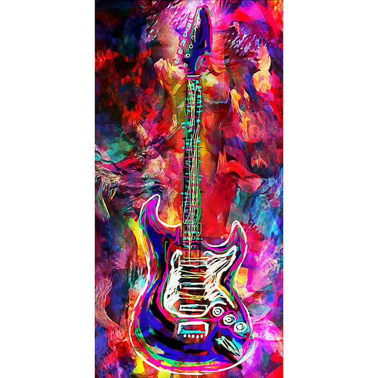 Guitar 45*85CM(Canvas) Full Round Drill Diamond Painting