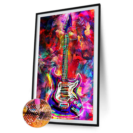 Guitar 45*85CM(Canvas) Full Round Drill Diamond Painting