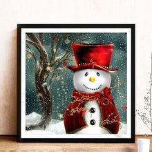 Load image into Gallery viewer, Christmas Snowman 30*30CM(Canvas) Full Round Drill Diamond Painting
