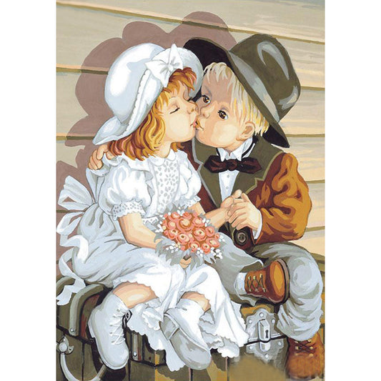 Doll 30*40CM(Canvas) Full Round Drill Diamond Painting