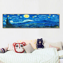 Load image into Gallery viewer, Abstract Night Sky 80*30CM(Canvas) Full Round Drill Diamond Painting
