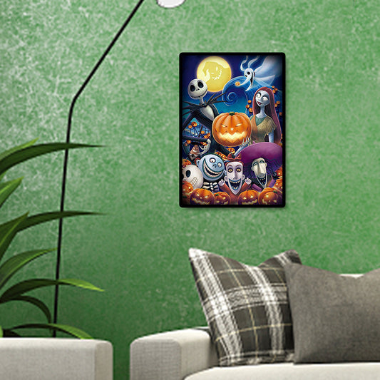 Animated Halloween 30*40CM(Canvas) Full Round Drill Diamond Painting