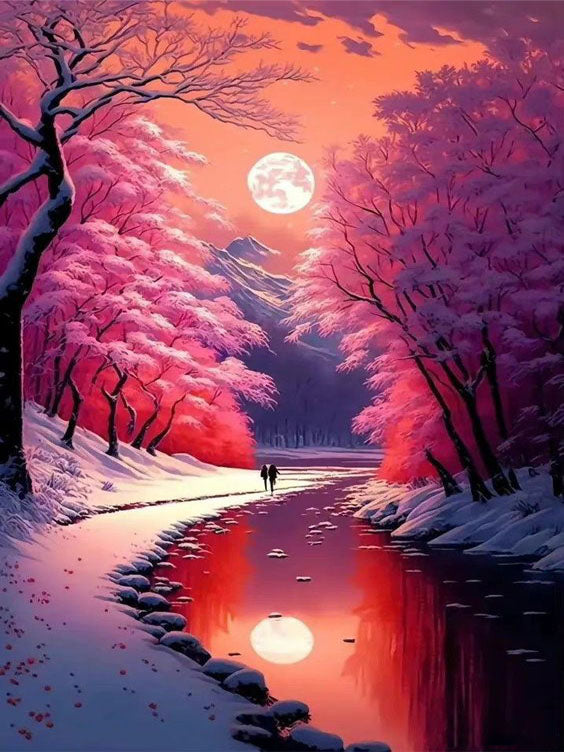 AB Diamond Painting - Full Round - scenery (40*50CM)