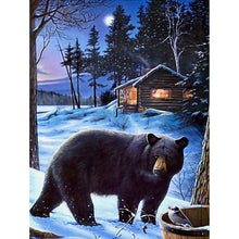 Load image into Gallery viewer, Bear 30*40CM(Canvas) Full Round Drill Diamond Painting

