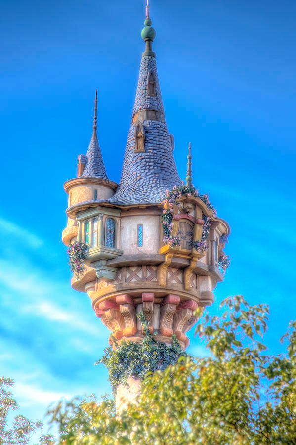 Diamond Painting - Full Round - Disney Castle Rapunzel (30*50CM)