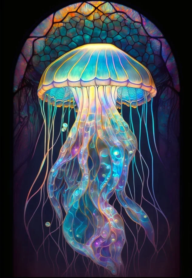 AB Diamond Painting - Full Round - Jellyfish (40*60cm)