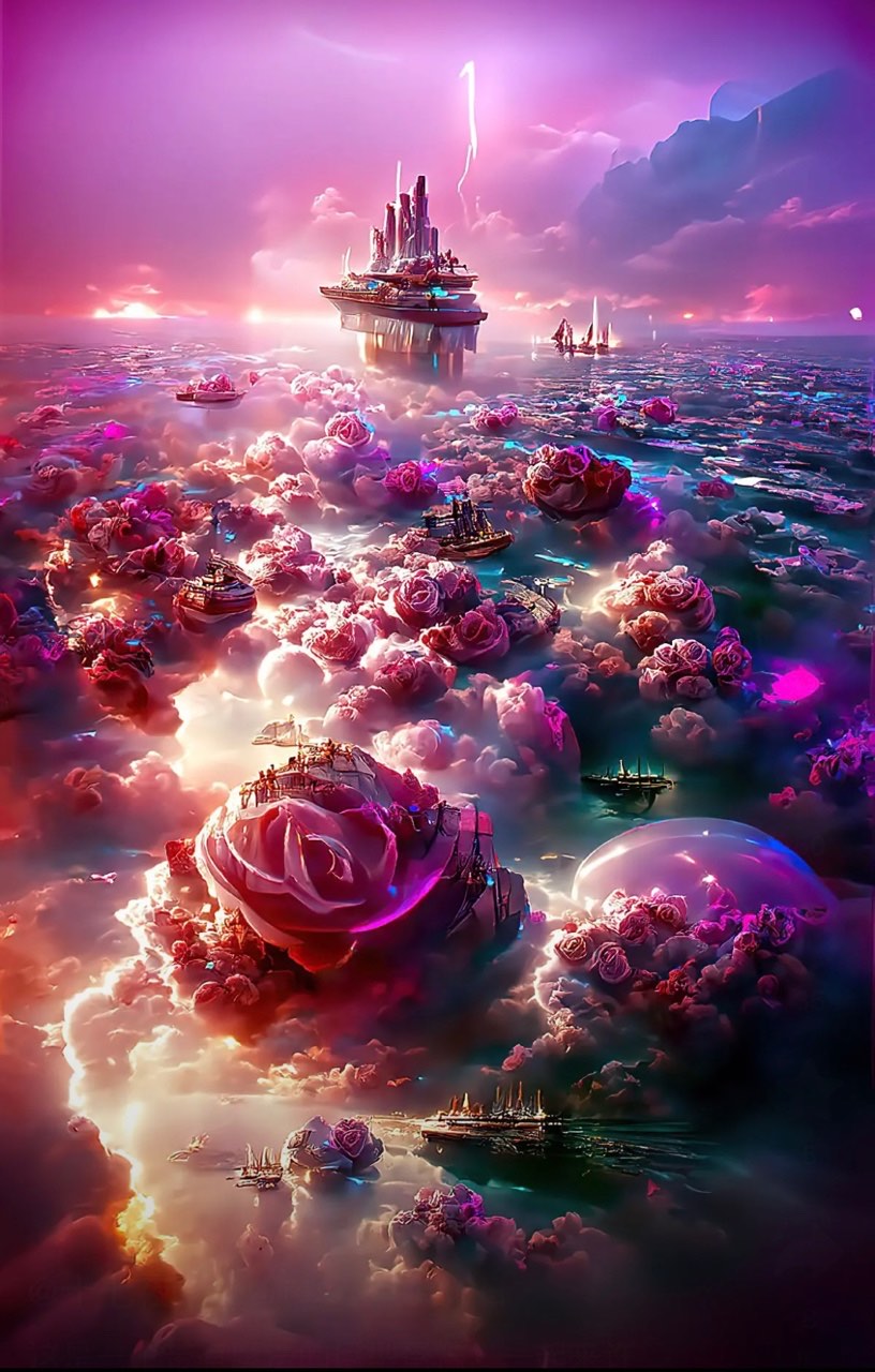 AB Diamond Painting - Full Round - Rose World (50*78cm)