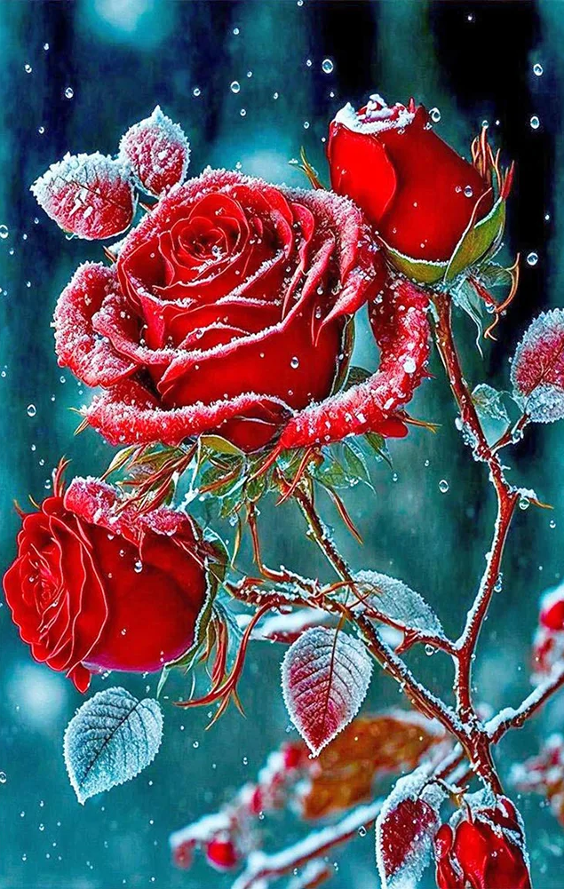 AB Diamond Painting - Full Round - Rose (40*65cm)