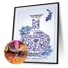 Load image into Gallery viewer, Vase Manual 40*60CM(Canvas) Partial Round Drill Diamond Painting

