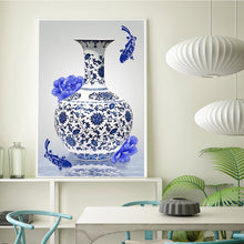 Load image into Gallery viewer, Vase Manual 40*60CM(Canvas) Partial Round Drill Diamond Painting
