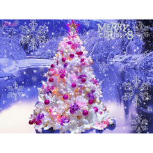 Load image into Gallery viewer, Christmas Tree 40*30CM(Canvas) Full Round Drill Diamond Painting
