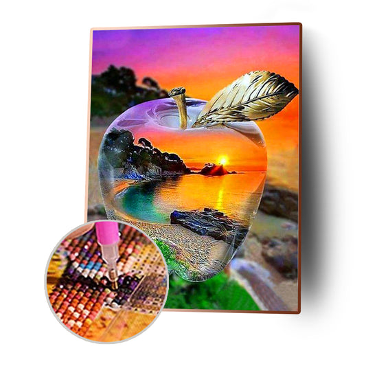 Landscape in Apple 30x40cm(canvas) full round drill diamond painting