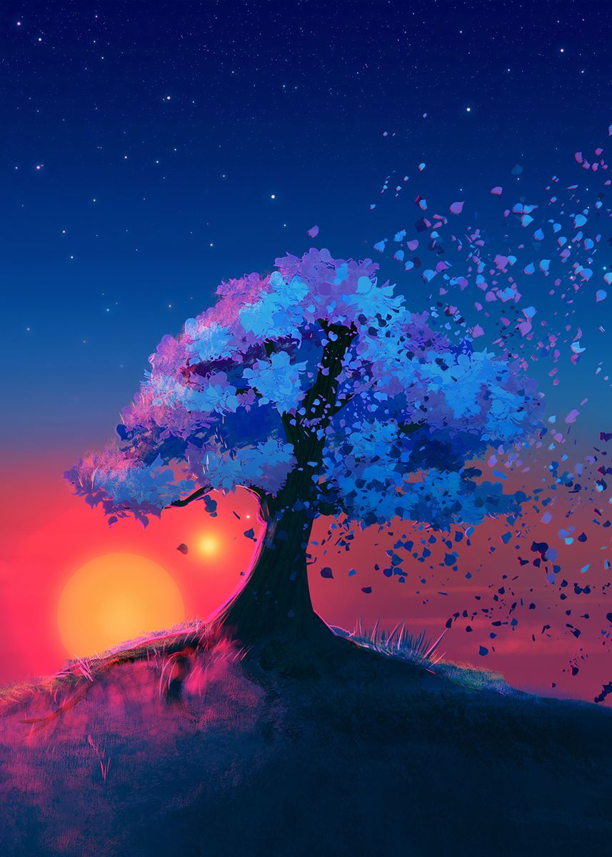 Diamond Painting - Full Round - anime sunset (30*40CM)