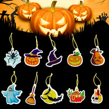 Load image into Gallery viewer, 10pcs Halloween DIY Diamond Painting Pendant Full Drill Mosaic Ornament Kit
