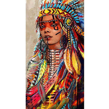 Load image into Gallery viewer, Aboriginal Women 45*85CM(Canvas) Full Round Drill Diamond Painting
