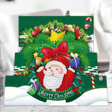 Load image into Gallery viewer, 8pcs DIY Diamond Greeting Card Special-shaped Part Drill Christmas Postcard
