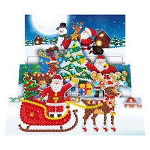 Load image into Gallery viewer, 8pcs DIY Diamond Greeting Card Special-shaped Part Drill Christmas Postcard
