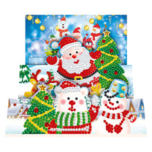 Load image into Gallery viewer, 8pcs DIY Diamond Greeting Card Special-shaped Part Drill Christmas Postcard
