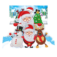 Load image into Gallery viewer, 8pcs DIY Diamond Greeting Card Special-shaped Part Drill Christmas Postcard
