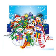 Load image into Gallery viewer, 8pcs DIY Diamond Greeting Card Special-shaped Part Drill Christmas Postcard
