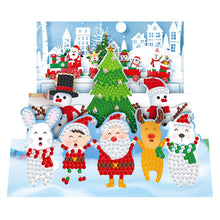 Load image into Gallery viewer, 8pcs DIY Diamond Greeting Card Special-shaped Part Drill Christmas Postcard
