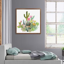 Load image into Gallery viewer, Cactus 30*30CM(Canvas) Full Round Drill Diamond Painting
