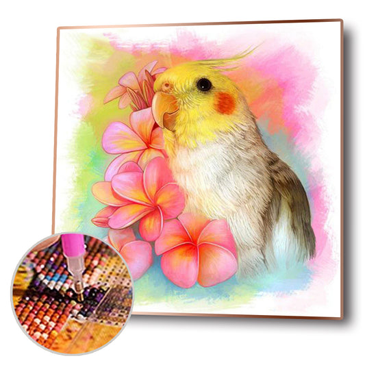 Birds And Flowers 30*30CM(Canvas) Full Round Drill Diamond Painting