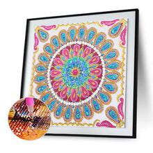Load image into Gallery viewer, Mandala Flowers 30*30CM(Canvas) Partial Round Drill Diamond Painting

