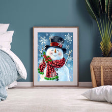 Load image into Gallery viewer, Snowman 30*40CM(Canvas) Full Round Drill Diamond Painting
