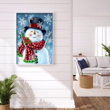 Load image into Gallery viewer, Snowman 30*40CM(Canvas) Full Round Drill Diamond Painting
