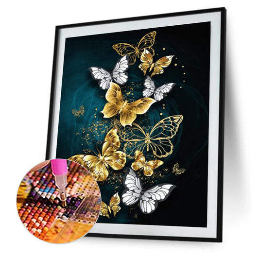 Butterfly 30*40CM(Canvas) Full Round Drill Diamond Painting