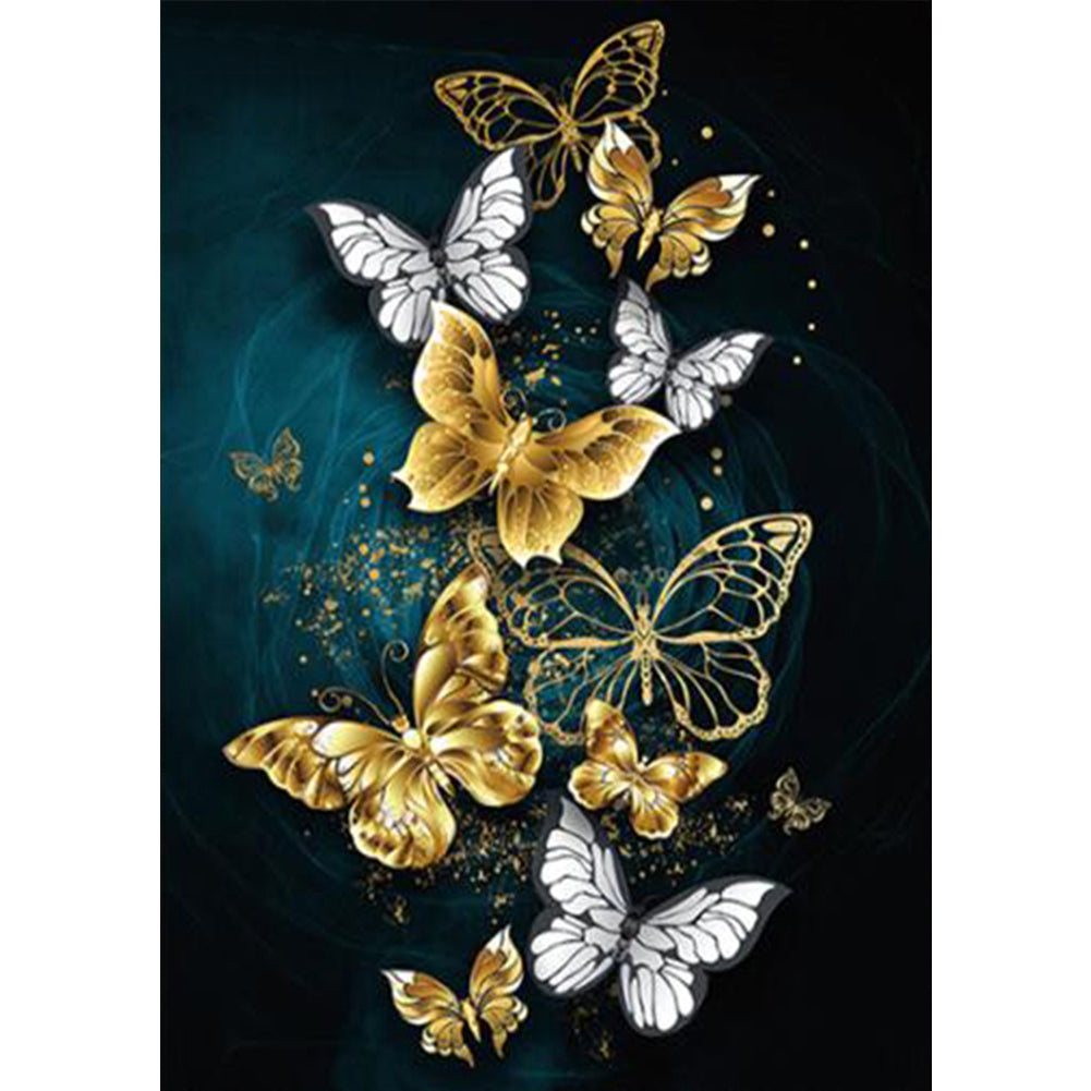 Butterfly 30*40CM(Canvas) Full Round Drill Diamond Painting