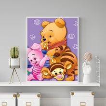 Load image into Gallery viewer, Cartoon Bear 30*40CM(Canvas)-Full Round Drill Diamond Painting
