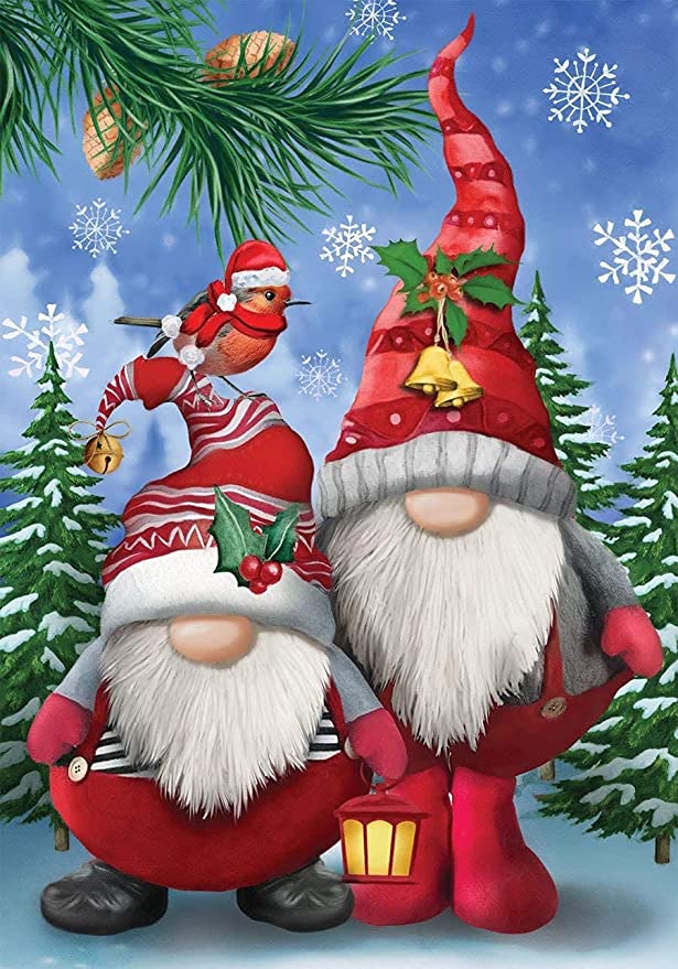 AB Diamond Painting - Full Round - Christmas Gnome (40*57cm)
