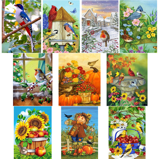 Birds 30*40CM(Canvas) Full Round Drill Diamond Painting
