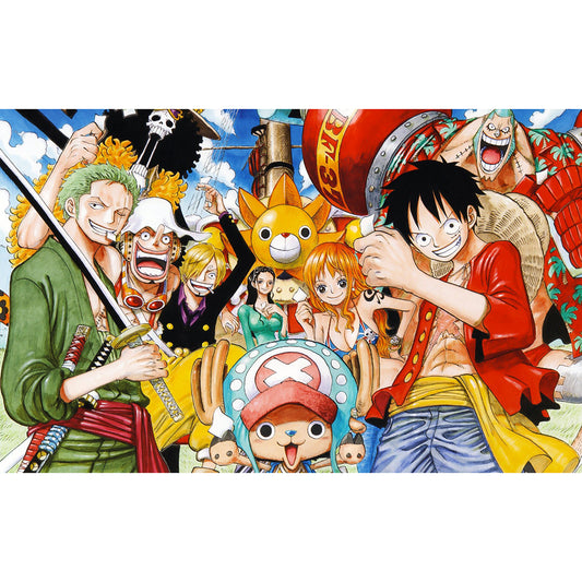 Anime Group Photo 50*40CM(Canvas)-Full Round Drill Diamond Painting