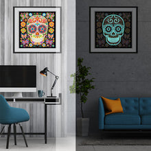 Load image into Gallery viewer, Skull 30*30CM(Canvas) Special Shaped Drill Diamond Painting
