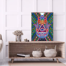 Load image into Gallery viewer, Color Eye 30*40CM(Canvas) Special Shaped Drill Diamond Painting
