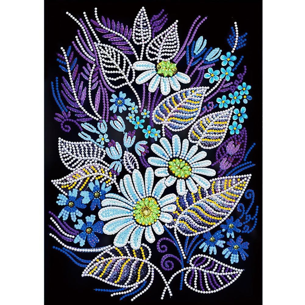 Flower 30*40CM(Canvas) Special Shaped Drill Diamond Painting