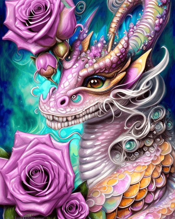 AB Diamond Painting - Full Round - Dragon (40*50CM)