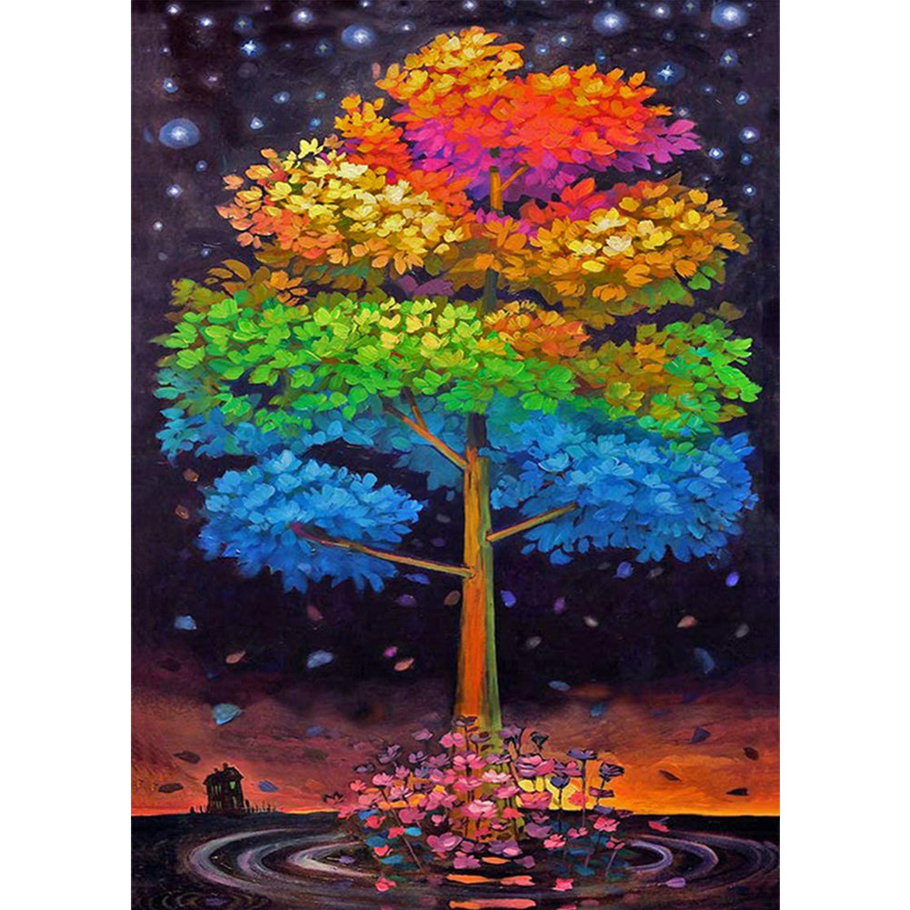 Tree 30*40CM(Canvas) Full Round Drill Diamond Painting