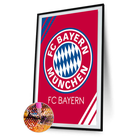 Fc Bayern Munich 30*40CM(Canvas)-Full Round Drill Diamond Painting