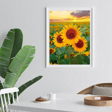 Load image into Gallery viewer, Sunflowers 30*40CM(Canvas) Full Round Drill Diamond Painting
