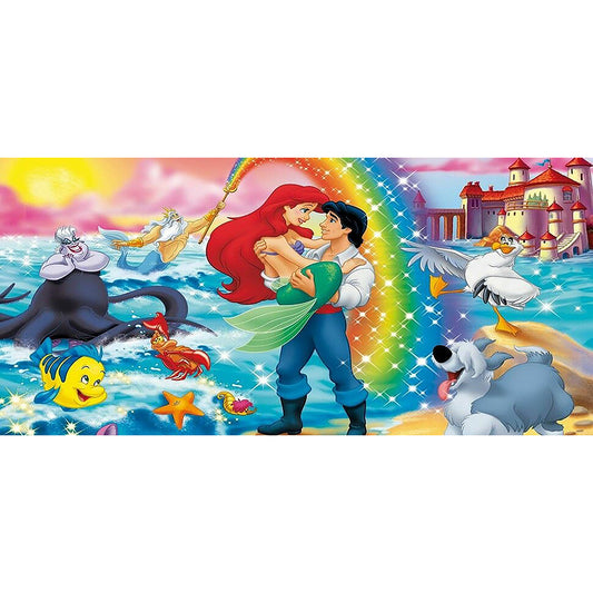 Mermaid And Prince 80*40CM(Canvas)-Full Round Drill Diamond Painting