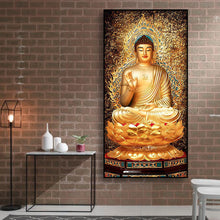 Load image into Gallery viewer, Buddha 45*85CM(Canvas) Full Round Drill Diamond Painting
