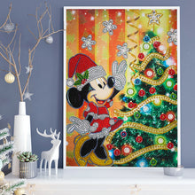Load image into Gallery viewer, Mickey Christmas Tree 30*40CM(Canvas)-Special Shaped Drill Diamond Painting
