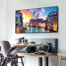 Load image into Gallery viewer, Evening In Venice Landscape 80*30CM(Canvas) Full Round Drill Diamond Painting
