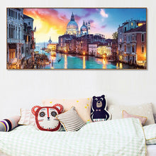 Load image into Gallery viewer, Evening In Venice Landscape 80*30CM(Canvas) Full Round Drill Diamond Painting
