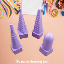 Load image into Gallery viewer, 4pcs DIY Crimping Paper Craft Paper Quilling Tool Tower Winding Plate Kit

